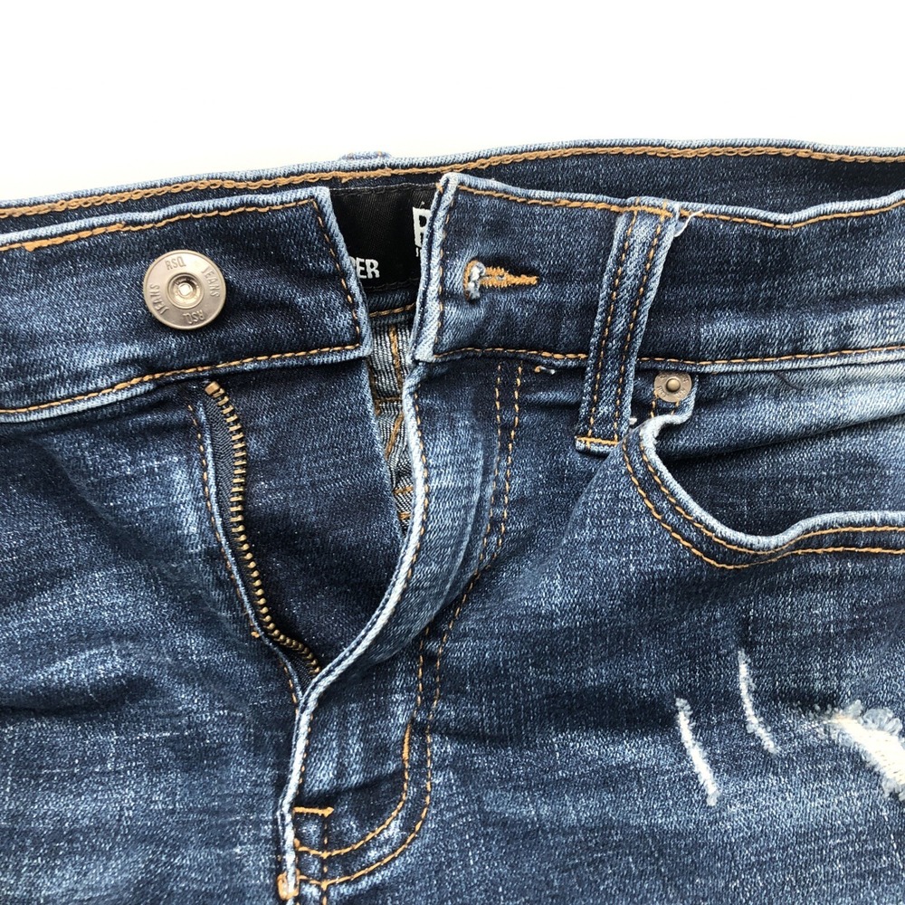 RSQ Seattle Skinny Taper Blue Jeans 30W 30L Preowned 73%C 23%P 2%R 2%Spandex - Picture 7 of 16